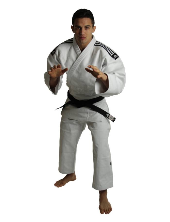 Kimono Judo Adidas Champion II IJF Alb