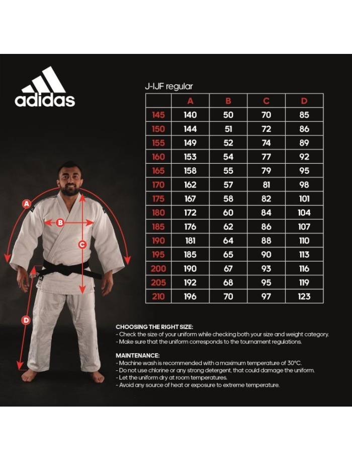 Kimono Judo Adidas Champion II IJF Alb